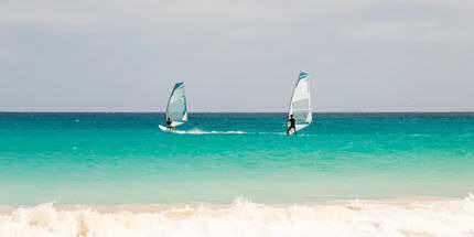 Windsurfing is a breeze on the island of Sal, Cape Verde